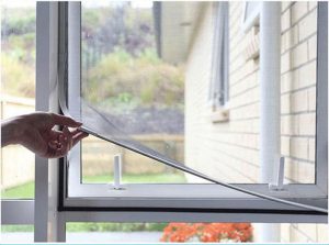 magnetic adjustable window screen
