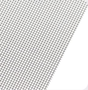 建议Alt: Close-up of 26 Mesh PET fly screen showing fine 0.83mm holes and transparent weave.