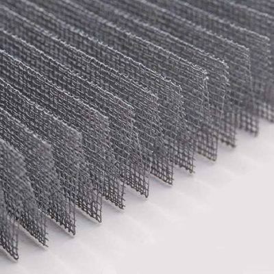 PPE pleated mesh for plisse screen system