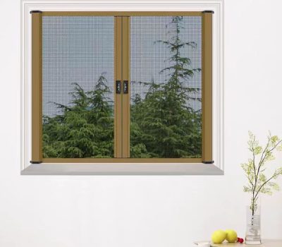 26 Mesh PET insect screen installed on a roller window, providing clear view and insect protection.