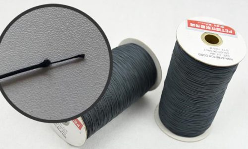 PET pull string for pleated screen system